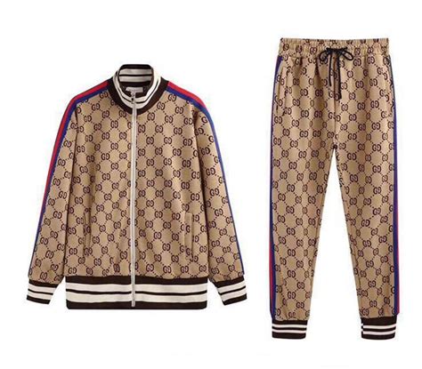 gucci track jacket style|Gucci jogging suit for men.